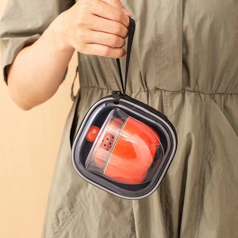 进口旅行茶具小套装户外露营便携式车载快客杯商务伴手礼品印logo