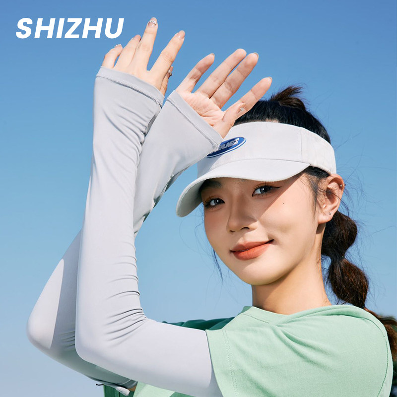 冰丝防晒袖套女夏季2026新款灰色冰袖骑行开车防紫外线护手臂套袖