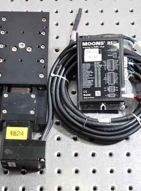 Y轴AM42SS1D3B电动伺服直线位移微调滑台带MOONS'SR SS03-P-2驱动