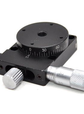 CHUO中央精机RS-317光学手动高精密360度角位旋转细长级微调滑台