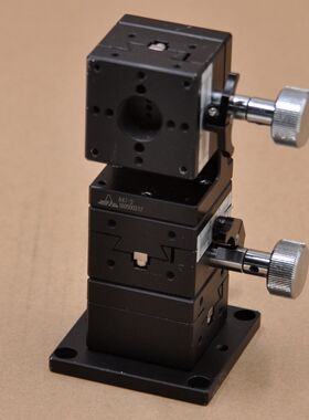 XYZ轴米思米XYZFG40光学手动高精度微调位移滑台燕尾槽平移滑台铝