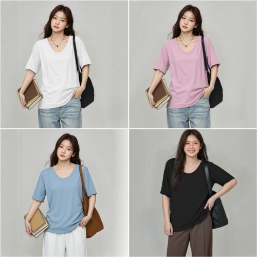 凤凰依屋大码女装短袖上衣