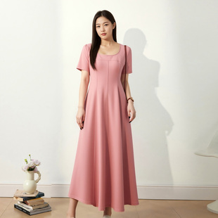 新款 大码 2025夏装 连衣裙200斤胖MM女装 重要场合收腰长裙 巨好看