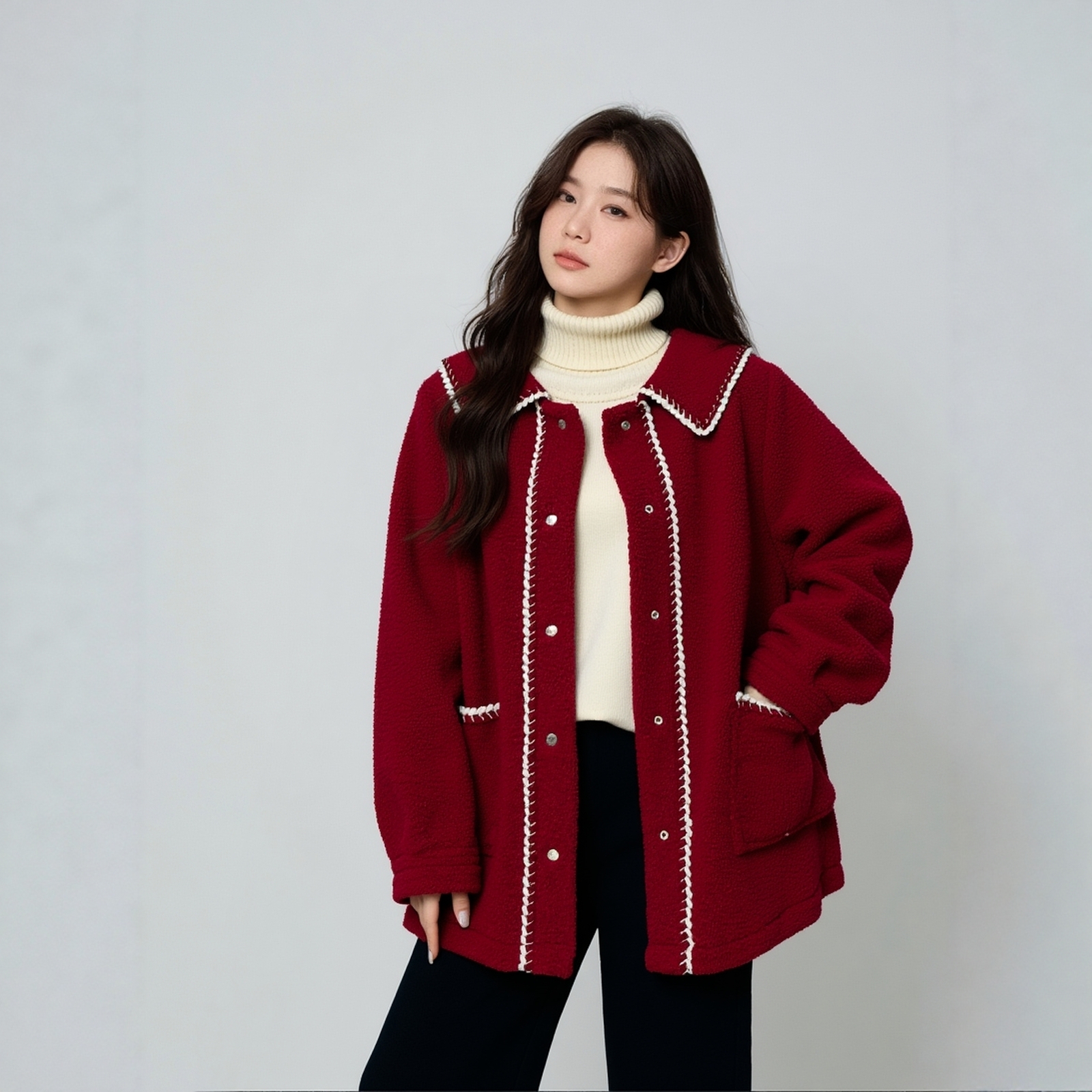 大码宽松显瘦外套凤凰依屋