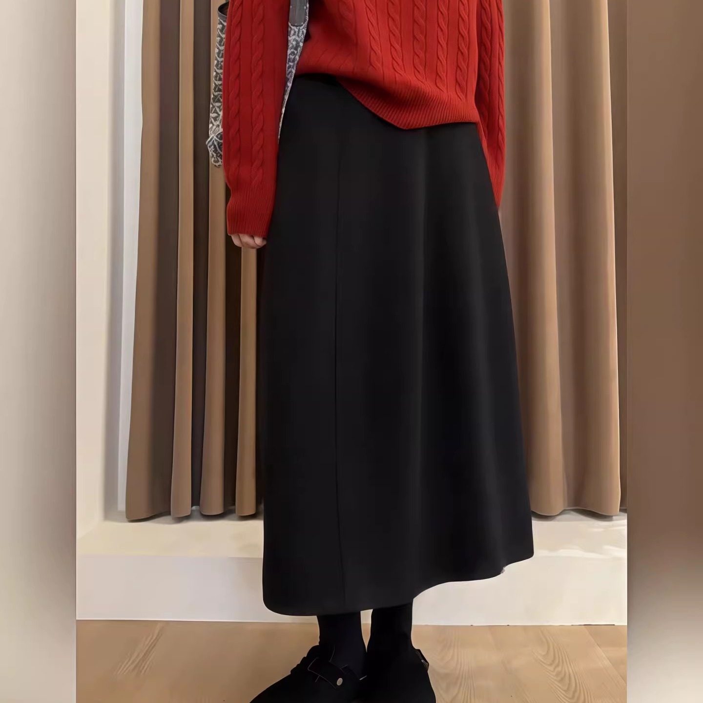 大码女装秋冬毛呢半身裙微胖妹妹MM气质A字长裙巨百搭好看花苞裙,女装/女士精品,大码半身裙,淘宝优惠券,粉丝福利购,淘宝优惠卷