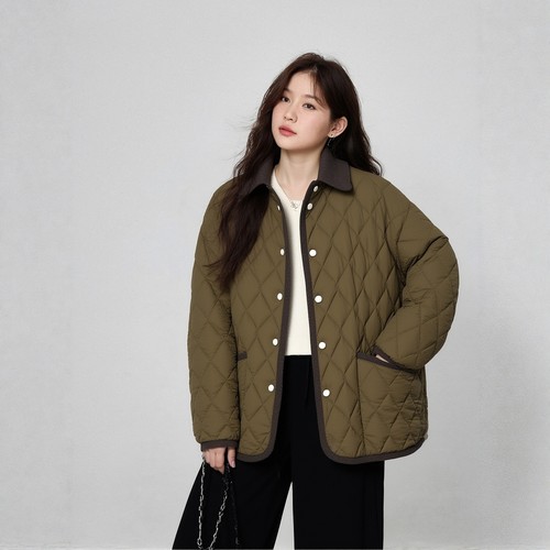 凤凰依屋大码轻薄棉衣衬衫外套