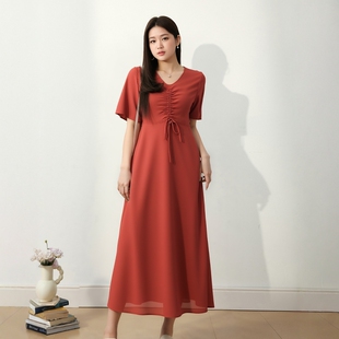 胖mm特大码绝美夏装连衣裙220斤雪纺女装巨显瘦2025年遮肚长裙子