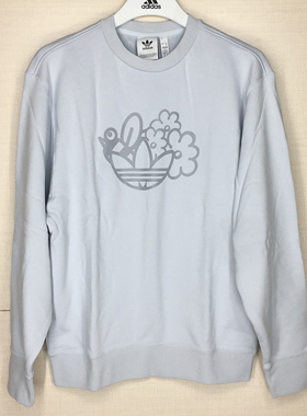 Adidas/阿迪达斯三叶草男女运动联名款时尚圆领套头衫卫衣 HB6866
