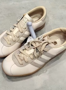 adidas奥莱正品 阿迪达斯三叶草德训男女款薄底T头鞋JR8313