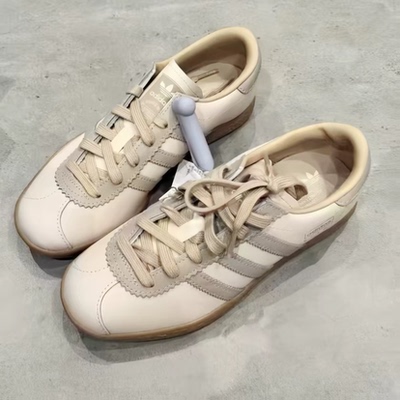 adidas奥莱正品 阿迪达斯三叶草德训男女款薄底T头鞋JR8313