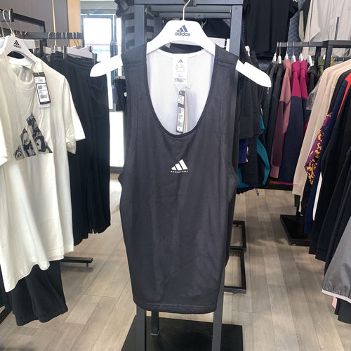 Adidas/Adidas官方正品当季款男士热身无袖宽松背心JI7568