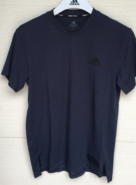 Adidas/阿迪达斯男子短袖夏季圆领跑步训练半袖透气T恤H49990