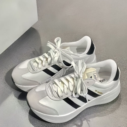 Adidas阿迪达斯正品新款男女同款三叶草低帮拼接休闲鞋JI0831