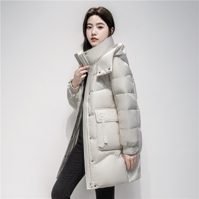 正品撤柜羽绒服女装中长