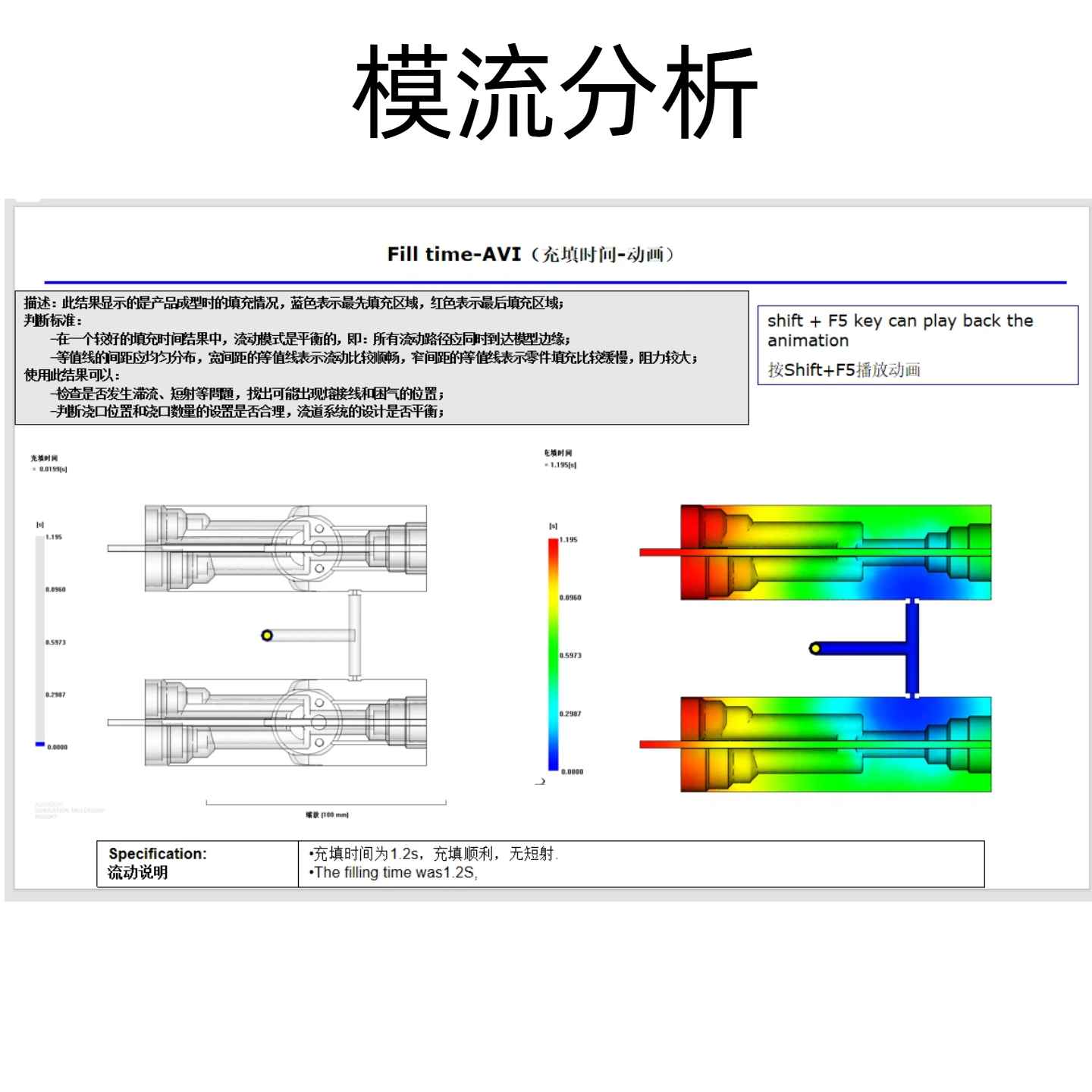 注塑模具模流分析报告DFM报告开模分析塑料模具报告分析moldfolw