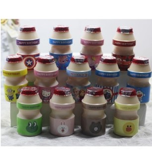 A甜品台养乳酸菌乐多贴纸宝宝周岁派对装扮用品儿童生日宴装饰