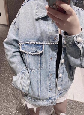 专柜直发2023秋天使系列牛仔外套M-6T3WJ3420000