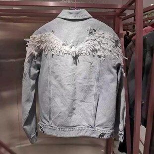 Miss 2020天使经典宽松版型牛仔衣 精致重工天使翅膀601WJ5760000