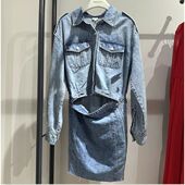 专柜直发春季 显瘦连衣裙6N1DJ7681000 开衩收腰修身 新款 正品