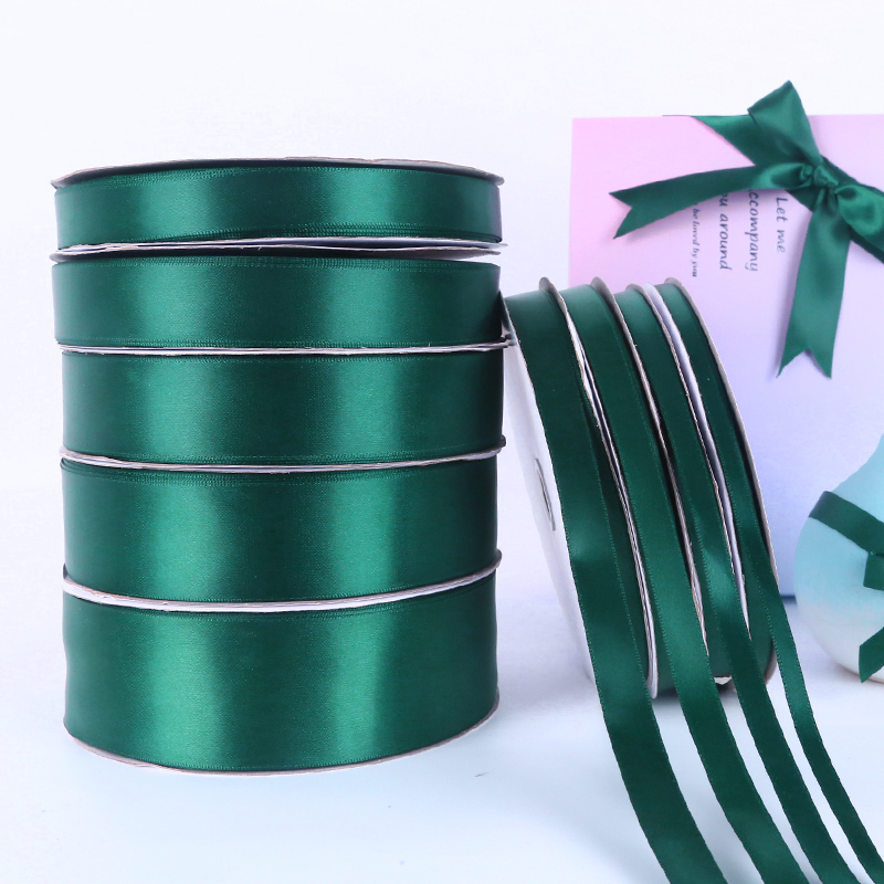 双面墨绿色涤纶彩带居烘焙婚庆