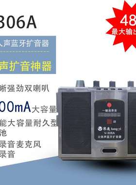 二胡伴奏神器v306蓝牙扩音器户外娱乐教学导游乐器通用插卡录音机