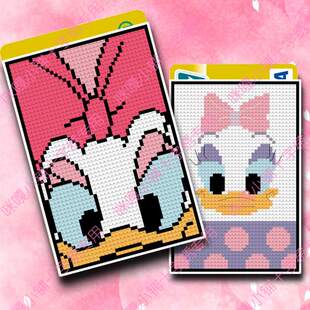 咪嘎小铺十字绣银行卡套公交卡袋材料包手工制作K614戴西鸭