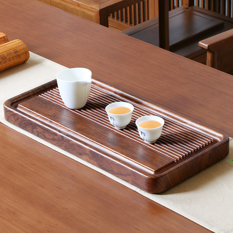茶盘家用办公室茶室新款楠竹茶托盘排水干泡功夫茶具干泡茶台茶海