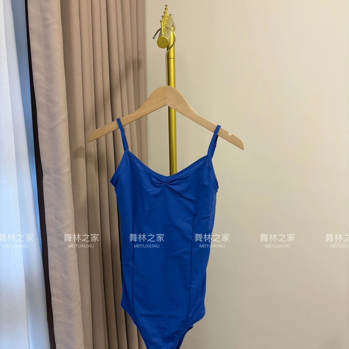 可调节吊带舞服女芭蕾练功服成人儿童形体服体操服艺考基训连体服