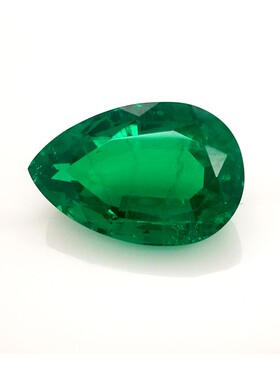 哥伦比亚再生祖母绿 培育祖母绿 水滴 10.45CT 18X12MM 厂家直销