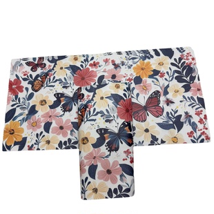 1张头层真皮印花叶子蝴蝶图案的牛皮 厚度1.5mm 微软 做鞋、包、