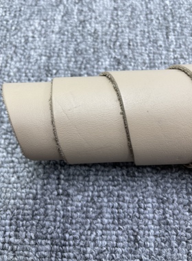 H497厚度1.7mm进口牛皮杏色平纹牛皮手感微挺