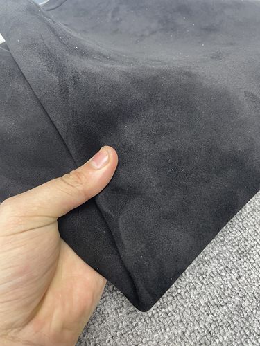 E953进口头层黑色羊绒带里布羊皮手感微软厚度1.5mm