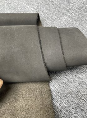 H082 进口头层深灰色磨砂牛皮 厚度1.6mm 手感微软