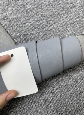 H048 进口头层灰色软皮牛皮 厚度1.1mm 手感微软