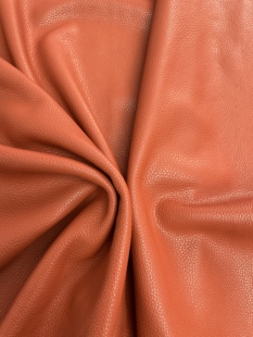 H975厚度1.3mm进口头层橘棕色牛皮手感微软