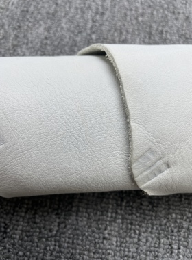 E907进口头层白色自然纹牛皮手感微软厚度1.6mm