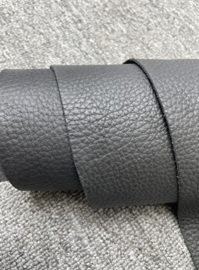 E893进口头层黑色荔枝纹牛皮手感微挺厚度1.5mm