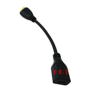 标准hdmi公转Mini HDMI母 迷你HDMI转HDMI接线 HDMI转接线15CM