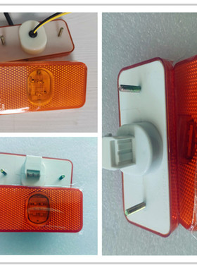 适用解放配件J6J6P小J6JH6LED车厢边灯叶子板转向灯 黄色腰灯带线