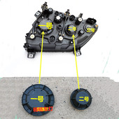 适用乘龙H7前大灯防尘后盖M3 H5防水盖前照灯堵盖密封盖转向灯盖