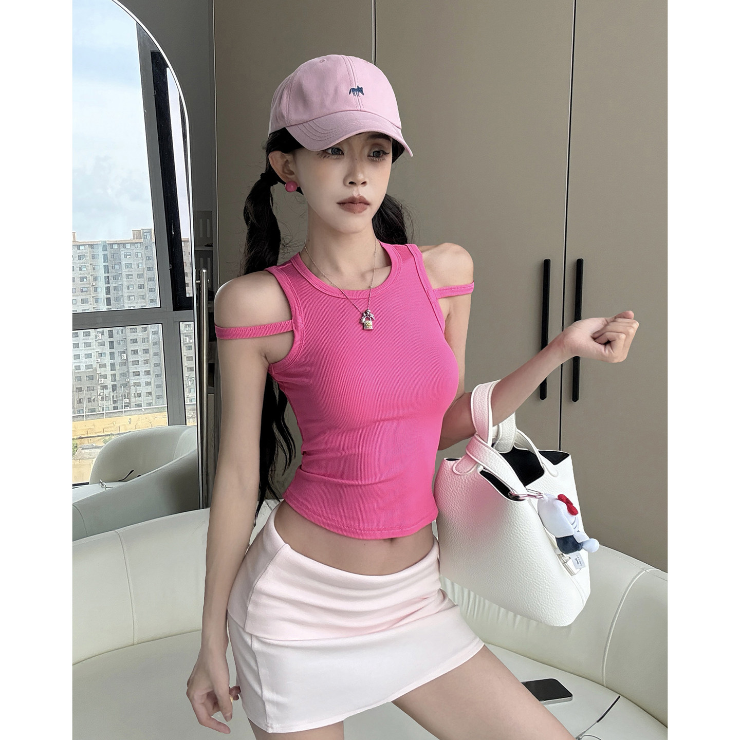MianCun美式纯欲风性感小吊带背心女外穿春夏季内搭绝美无袖上衣图片