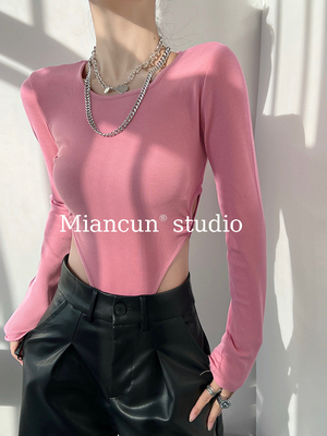 修身弹力连体衣打底上衣