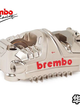 意大利Brembo布雷博新款 GP4-LM 鲨鱼鳍改装108MM辐射前刹车卡钳