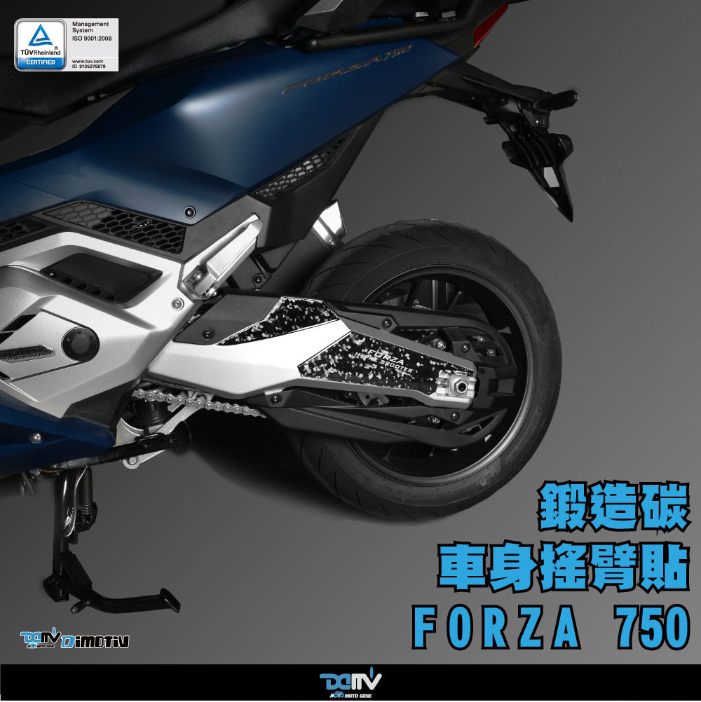 德国dimotiv 适用本田佛沙nss750 锻造碳纤维后摇臂保护装饰贴纸