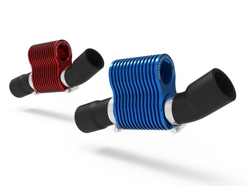宝马S1000RR改装DB水冷散热器管