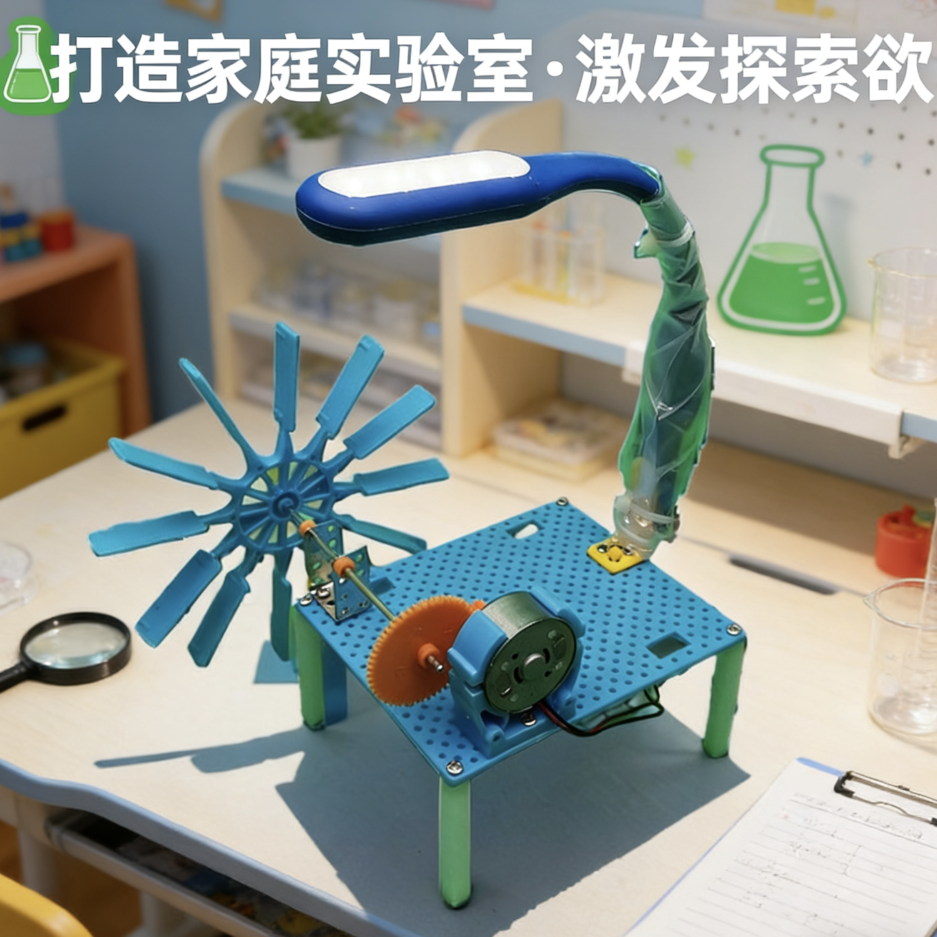 水力水轮发电机模型科技小制作