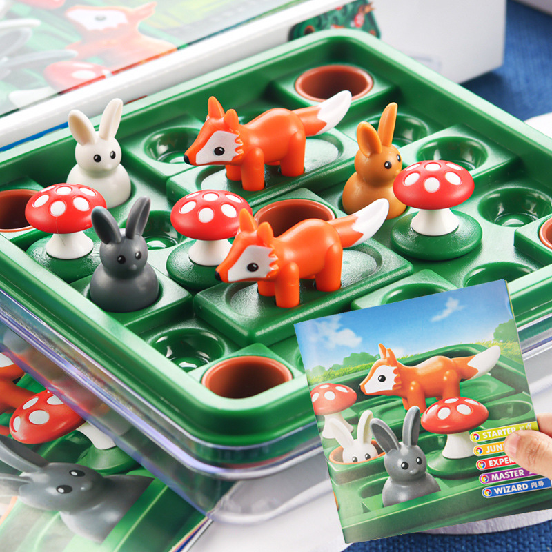 小乖蛋跳跃吧兔子小兔子蹦蹦跳儿童逻辑思维训练桌游智力游戏