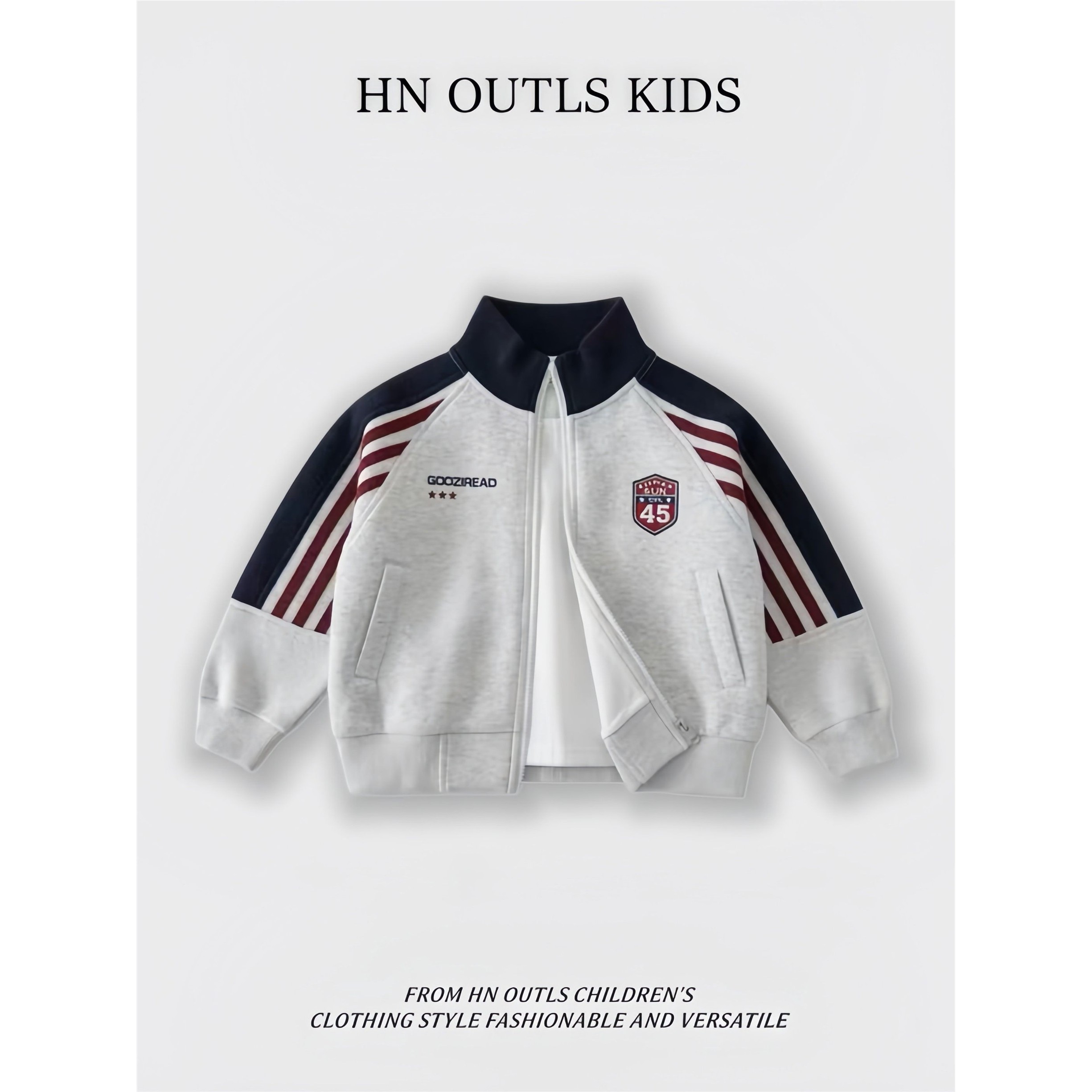 HNOUTLS儿童棒球服外套2