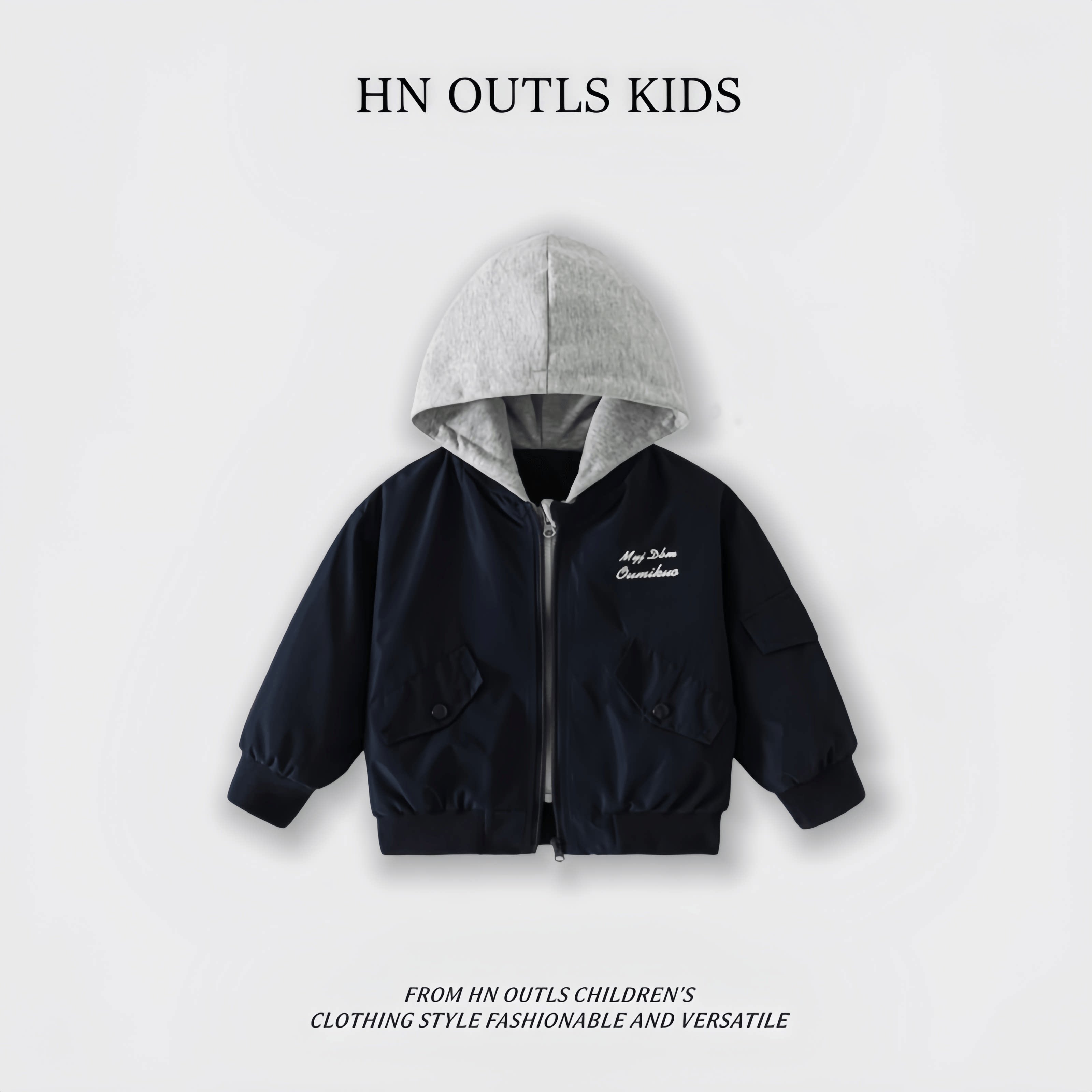 HNOUTLS儿童棒球服外套