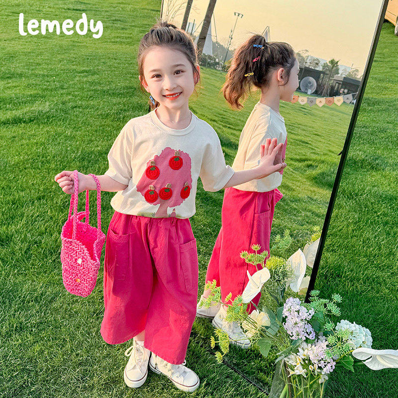 韩国Lemedy女童短袖套装